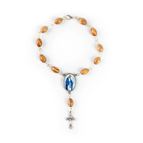 OUR LADY OF GRACE OLIVE WOOD AUTO ROSARY